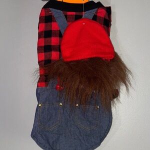 Red and Black Dog Lumberjack Hat Costume